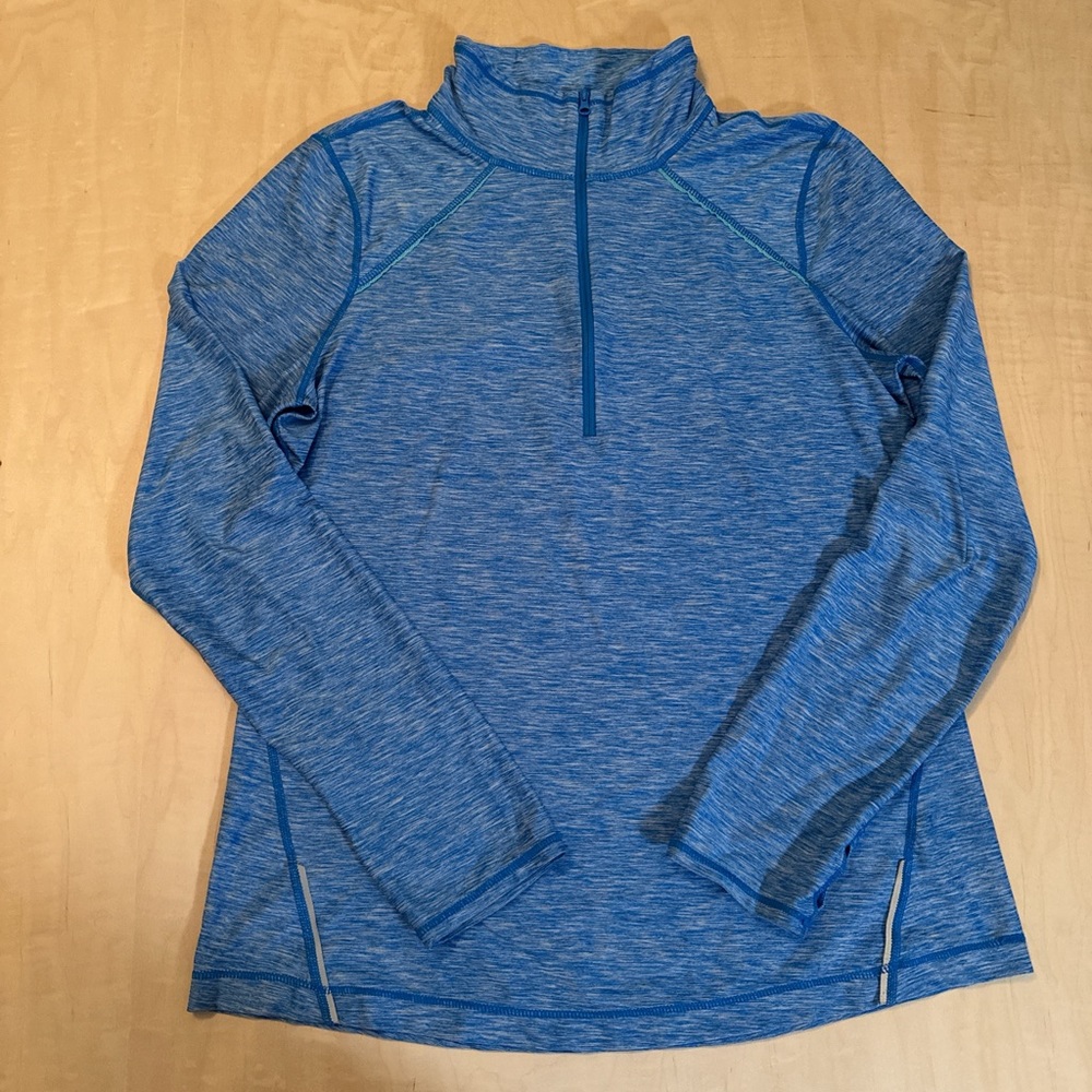 Zella Blue Quarter-Zip Sweatshirt